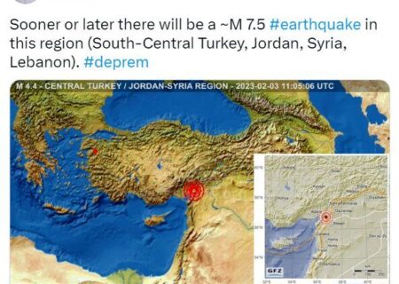 پیش بینی زمین شناس هلندی از زلزله شدید ترکیه و سوریه