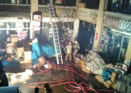آتش‌ گرفتن ۳۰ مغازه در بازار تهران
