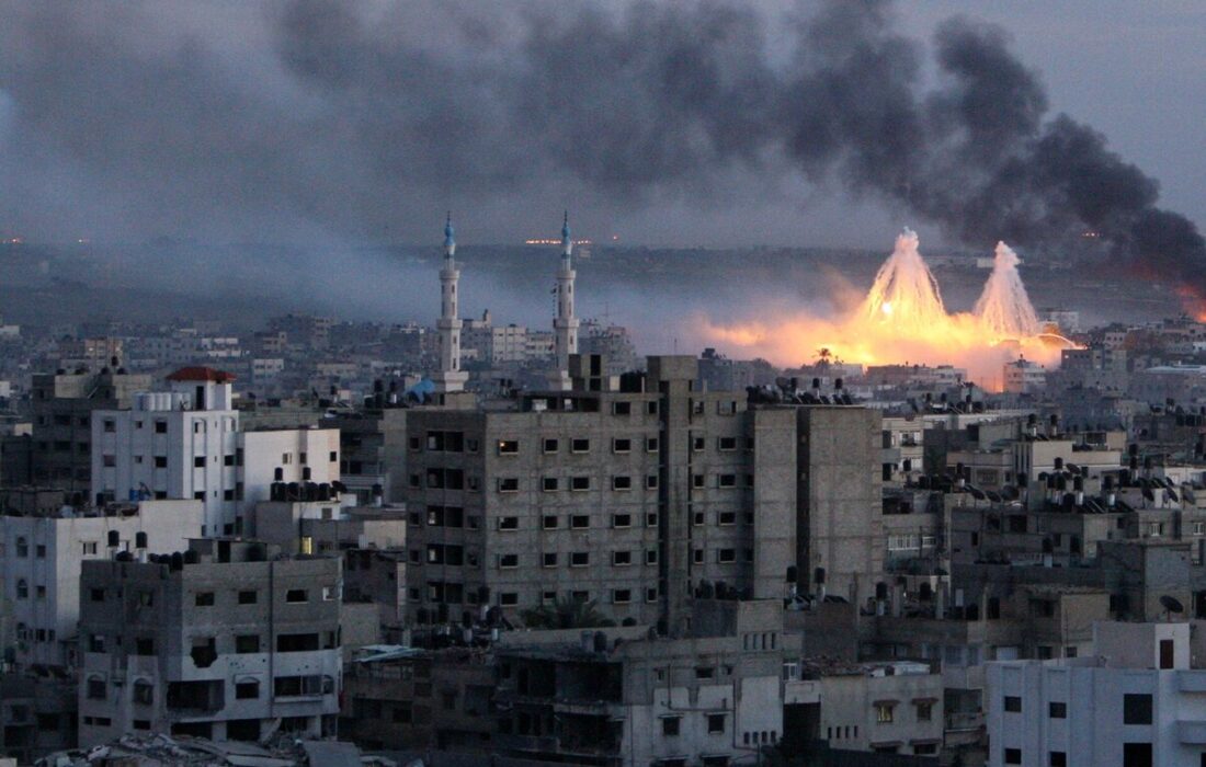 ادامه حملات صهیونیست‌ها به مناطق مختلف غزه