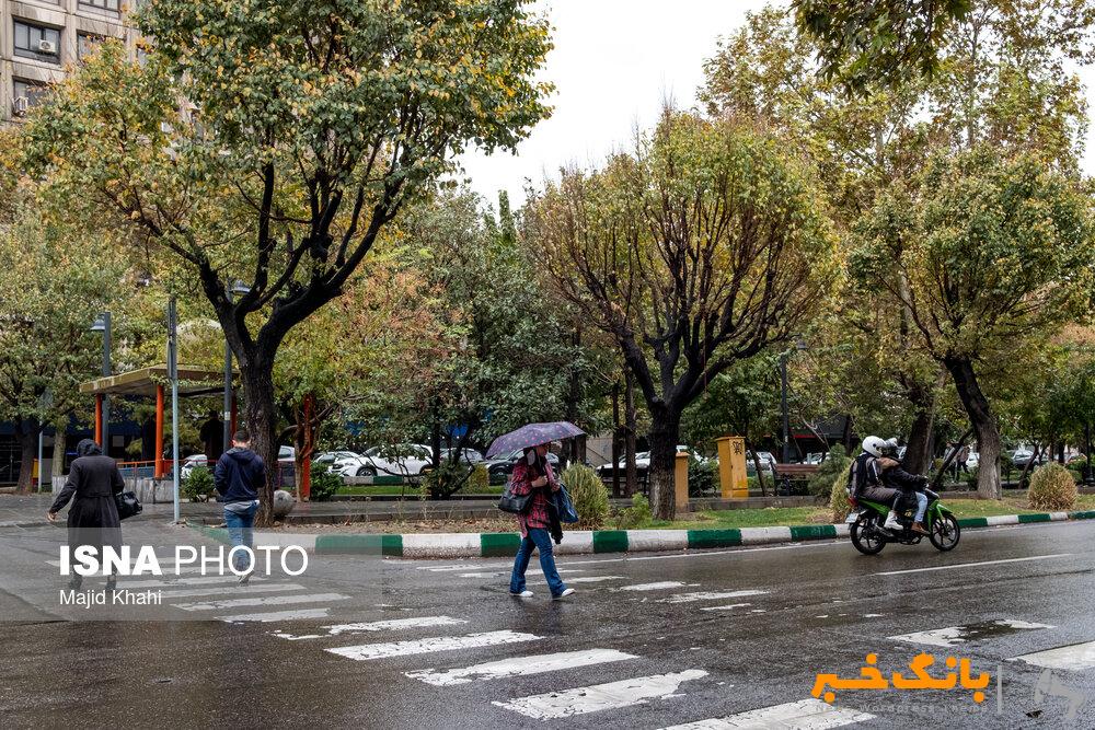 کاهش دمای تهران تا ۹ درجه/ رگبار و رعد و برق از چهارشنبه