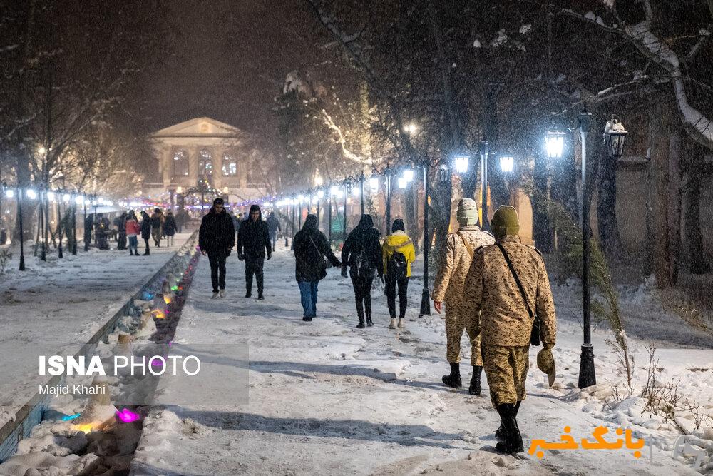 آغاز بارش برف و باران در تهران از اواخر وقت شنبه