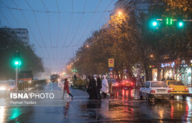 هشدار نارنجی برای تهران/ کاهش ۱۰ تا ۱۷ درجه‌ای دما و بارش باران